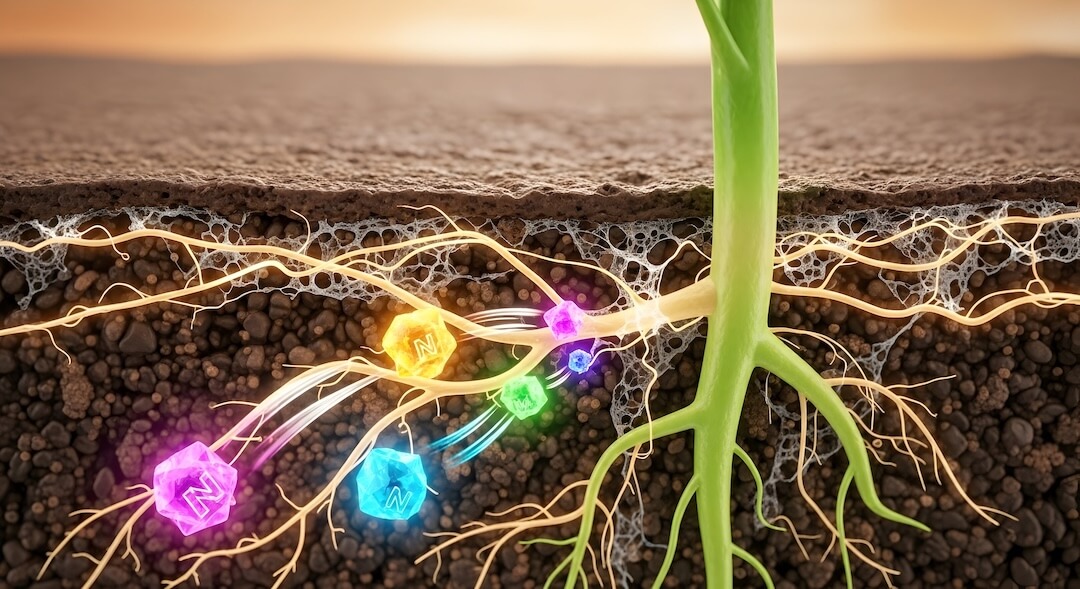 水口投入で圃場全体へ拡散するイメージ